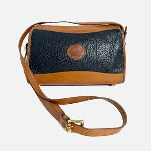 Vintage Dooney and Bourke Classic Leather Crossbody Bag with Adjustable Strap